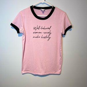 Lularoe graphic tshirt. Womens Color pink. Size XS